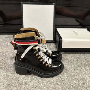 Gucci combat boots